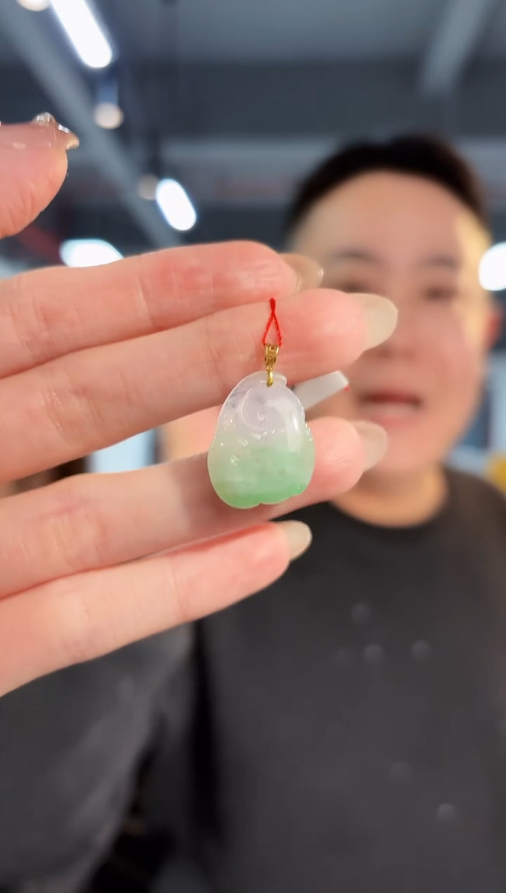 【闪购商品】翡翠颈饰18K金镶嵌缅料A货/支持复检/一件