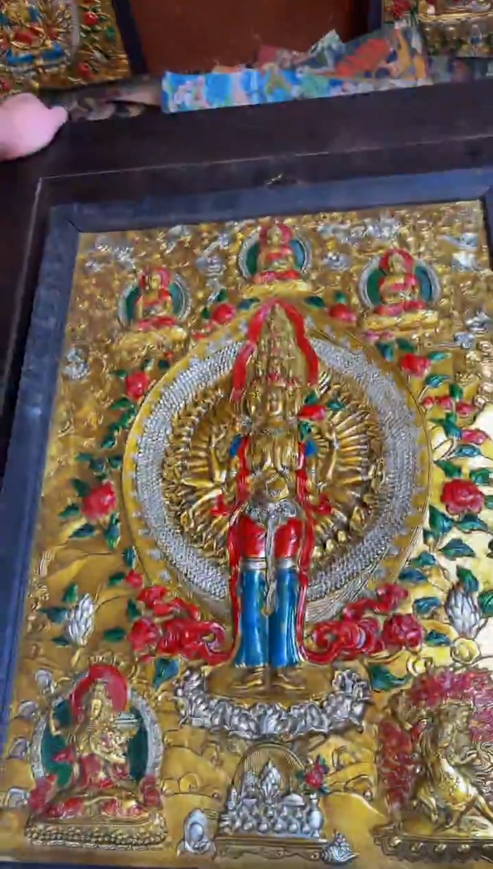 装裱画精品手绘唐卡链接--A