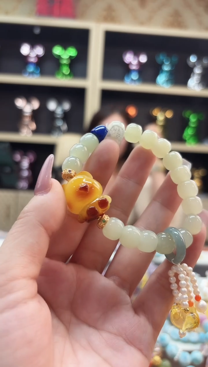 手链琥珀未镶嵌多样性发货一一一