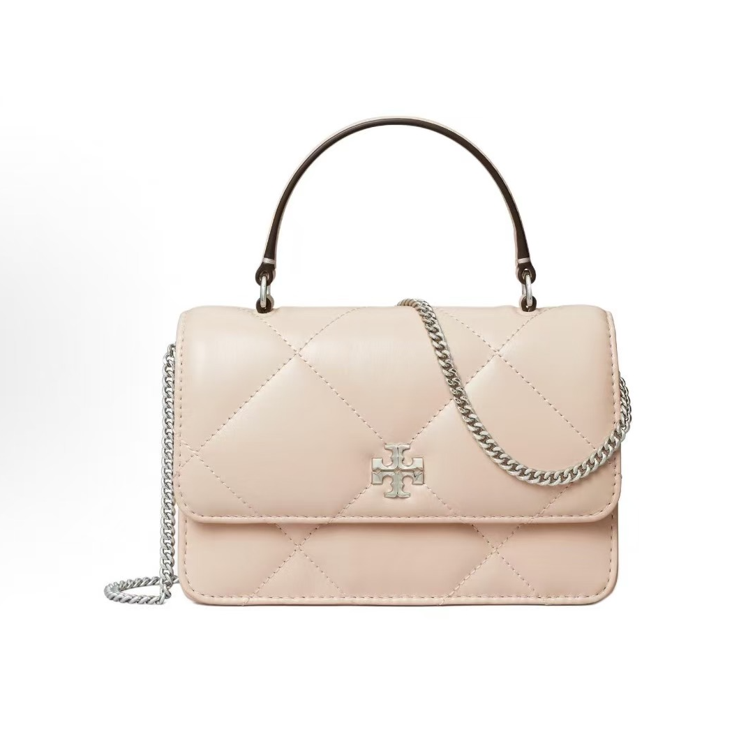 tory burch/汤丽柏琦kira粉色手提包mini 158326-654 【D】