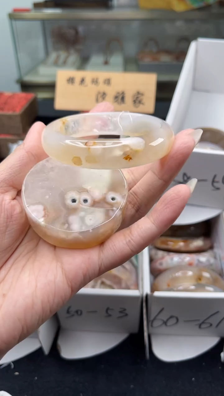 未镶嵌手镯石英质玉59圈口（赠品镯心）3572359