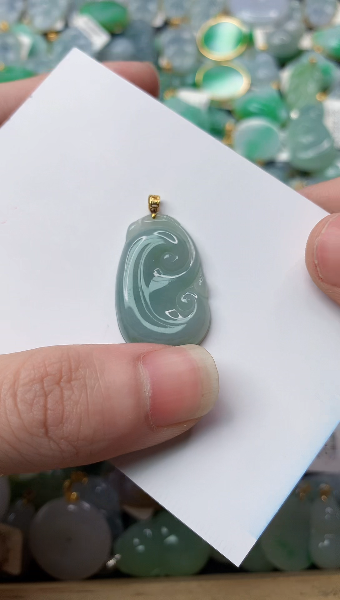 【闪购商品】翡翠颈饰18K金镶嵌48..........