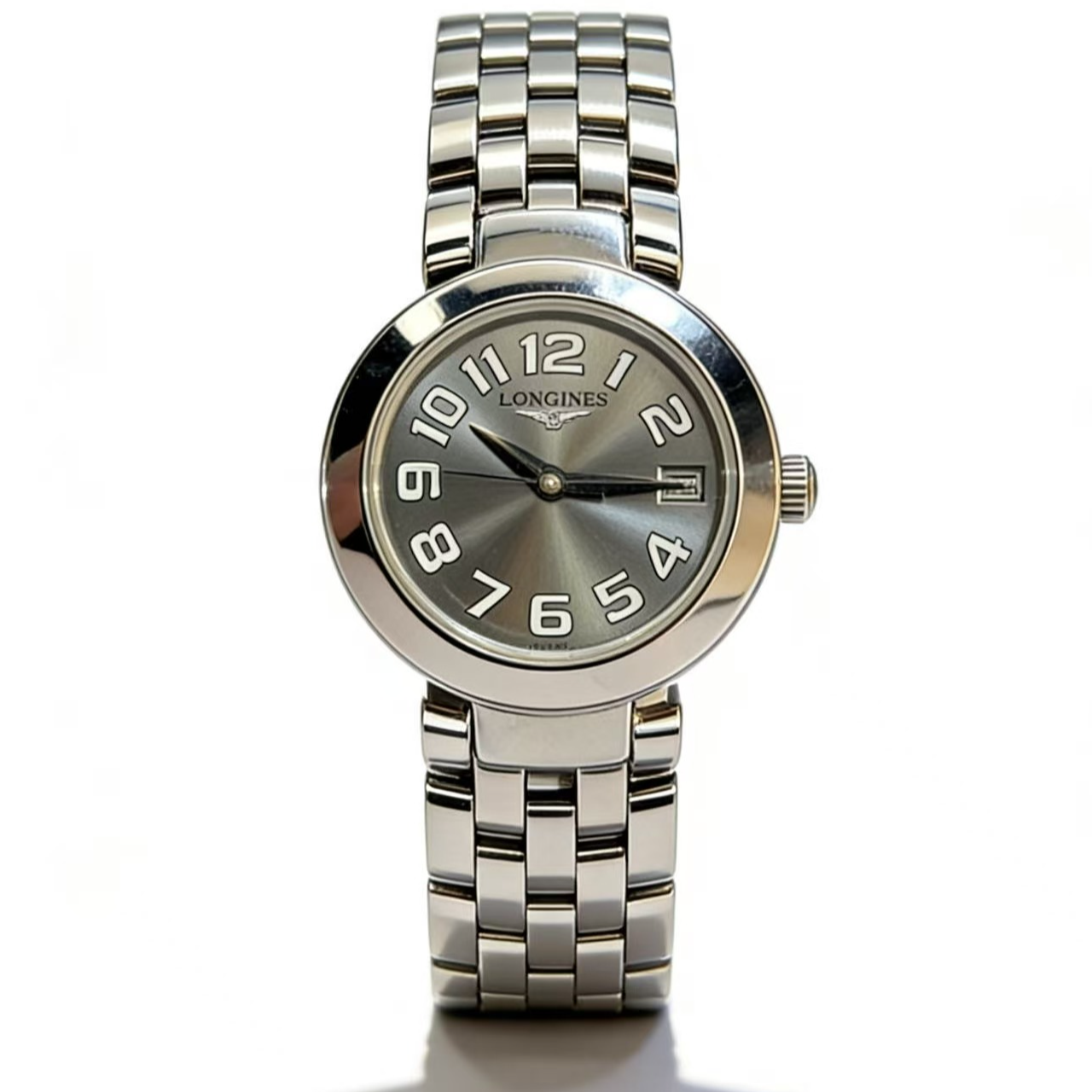 95新 Longines/浪琴 银盘/数字刻/24盘/九月/123101/F