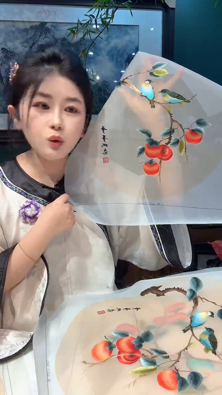 横款非遗苏绣手工刺绣绣片35