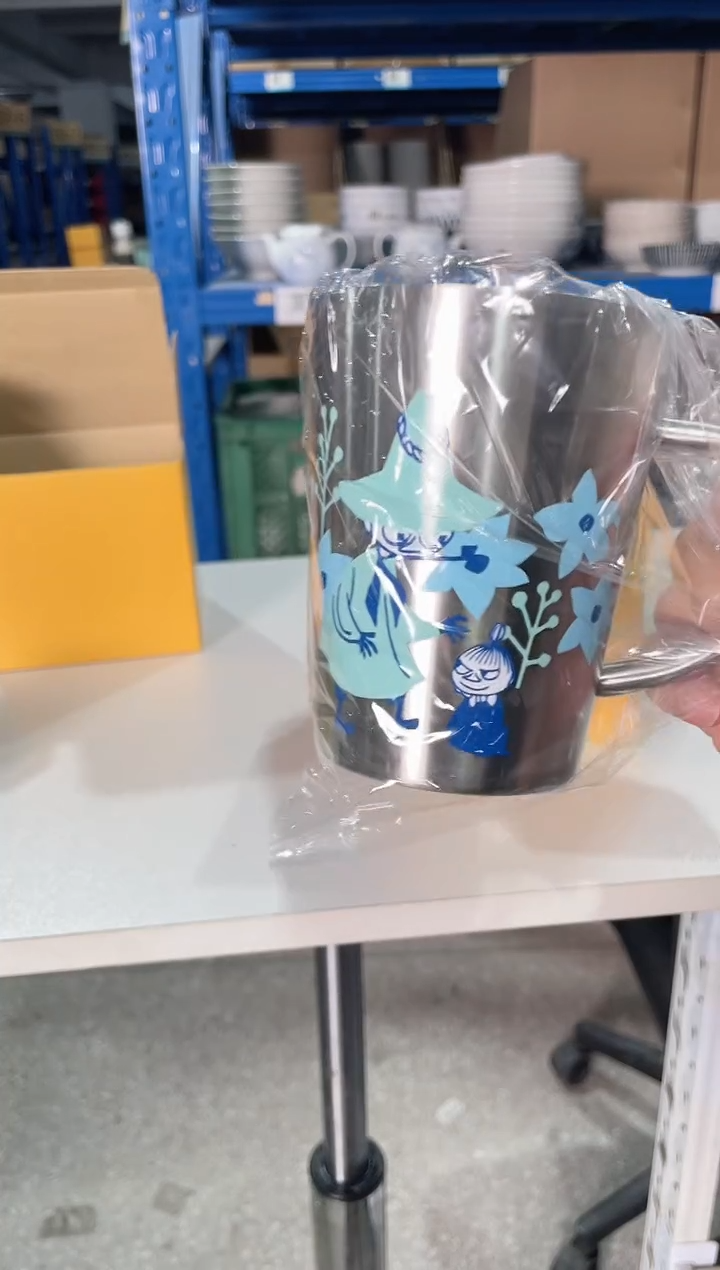 陶瓷史力奇唐草不锈钢杯
