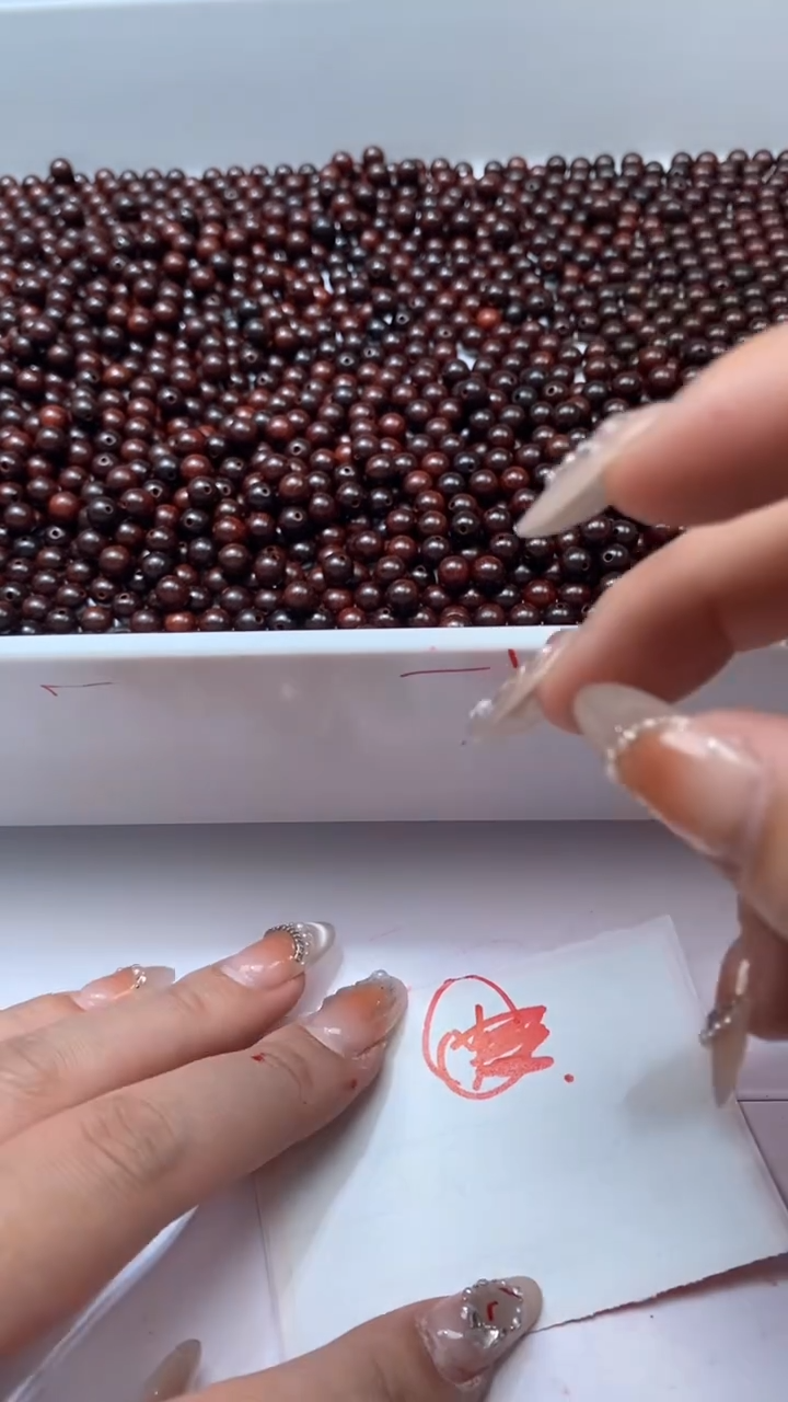 檀香木散珠w2763血檀木6mm*50颗三单随三通
