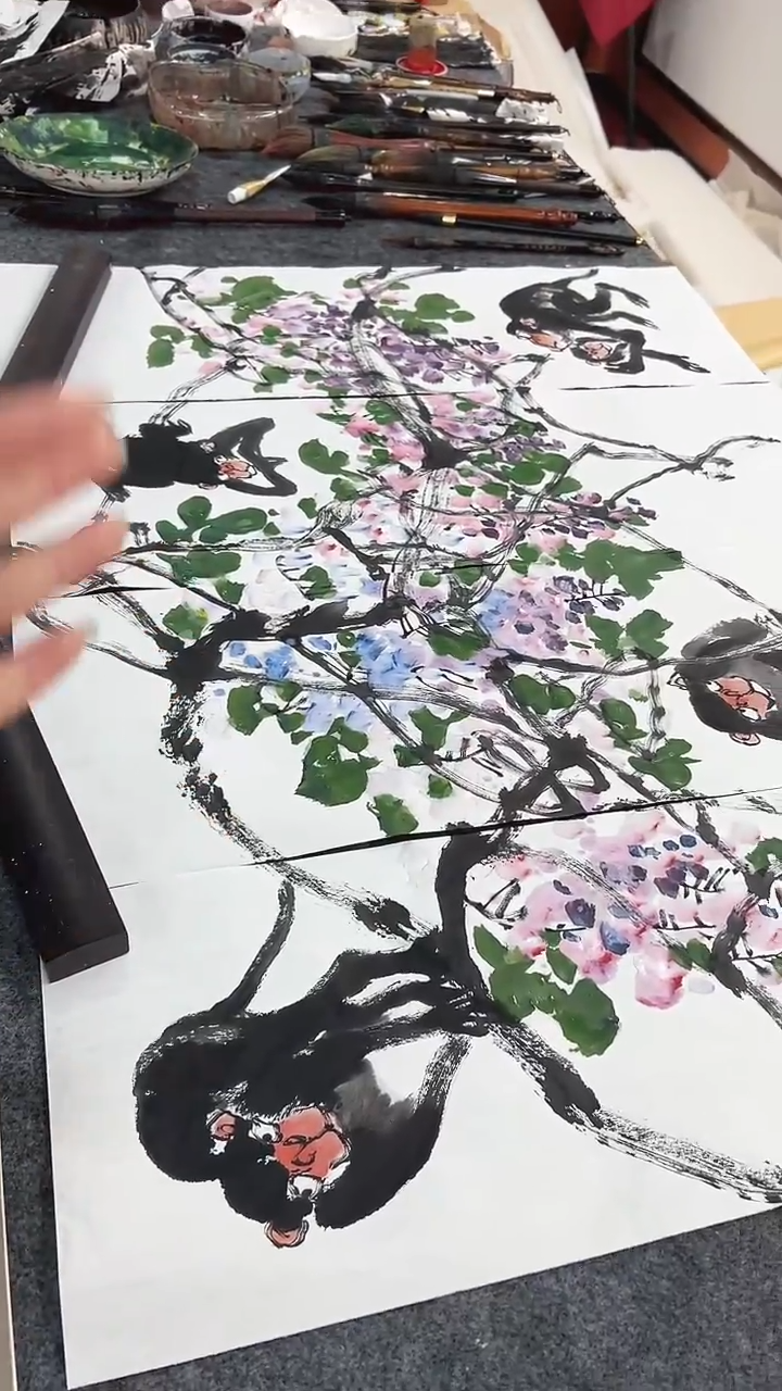 国画周大拙/国画/花鸟