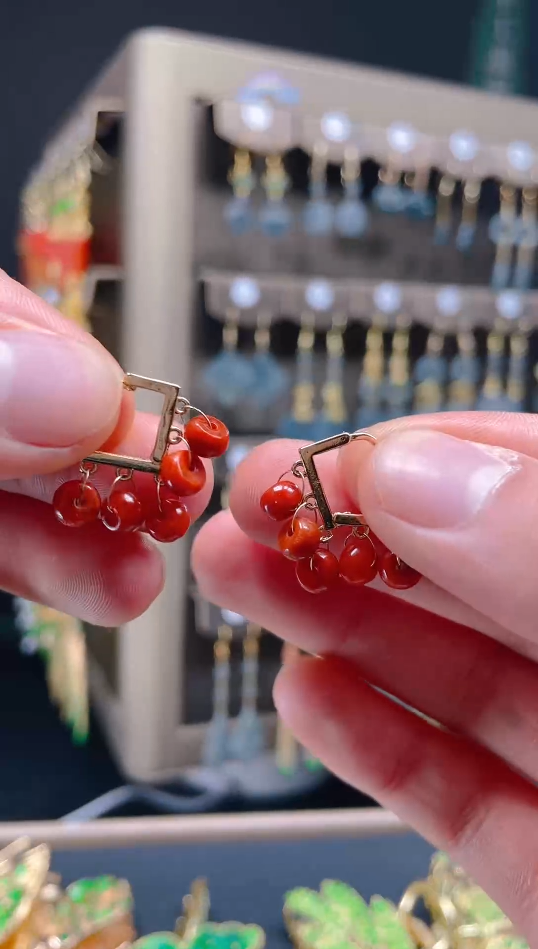 【闪购商品】翡翠耳饰合金072翡翠饰品