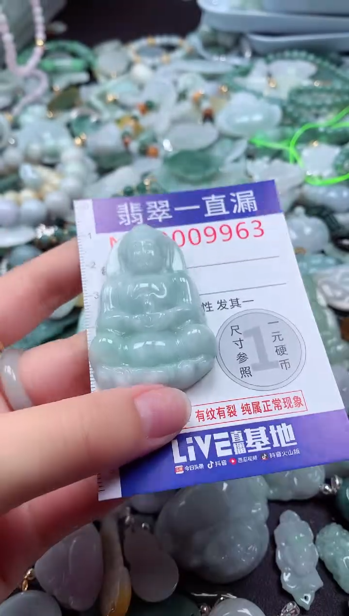 翡翠未镶嵌吊坠(不含链)9963