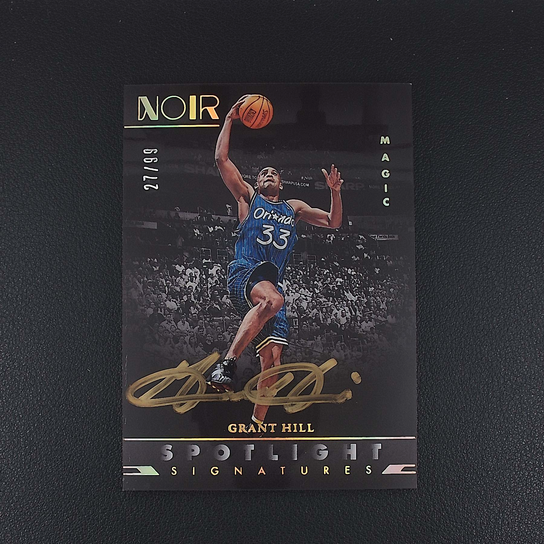 格兰特希尔 99编 NOIR 帕尼尼NBA国宝手提签字球星卡