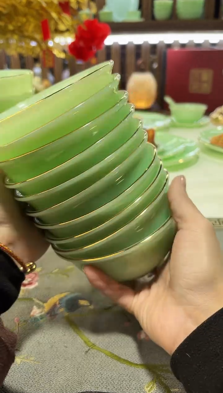 玉瓷4.5英寸饭碗10个景德镇陶瓷