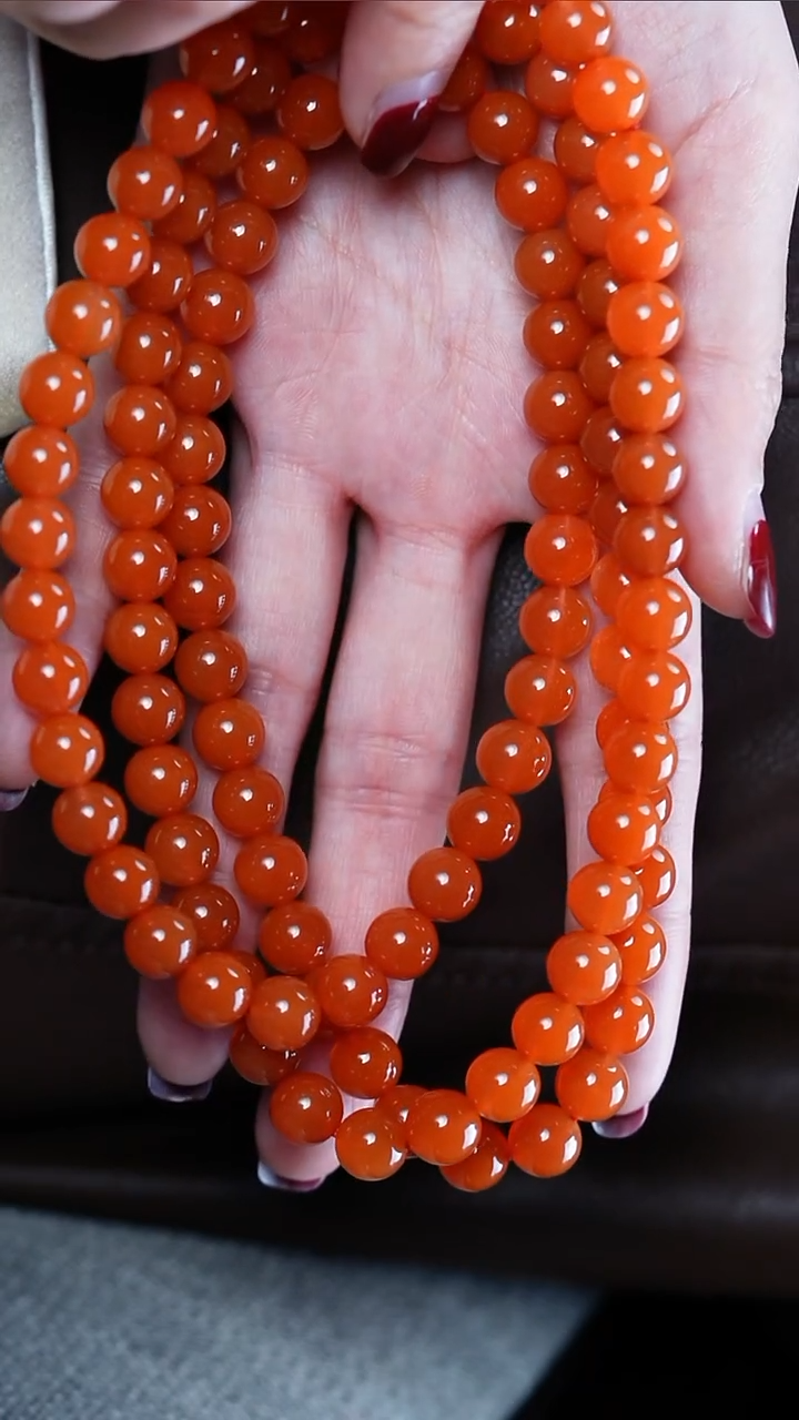 【闪购商品】南红玛瑙手串未镶嵌保山@@SCBS多-8m高光手工