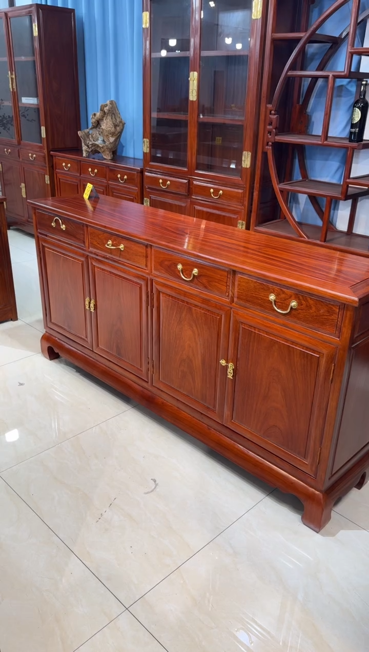 花梨木类储物柜178*40*88餐边柜刺猬紫檀