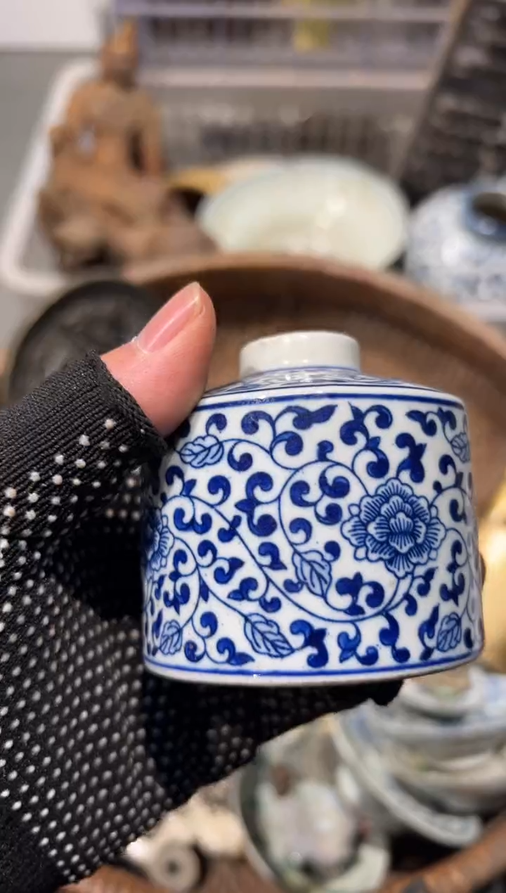 梦**唐秒拍秒付瓷铜摆件