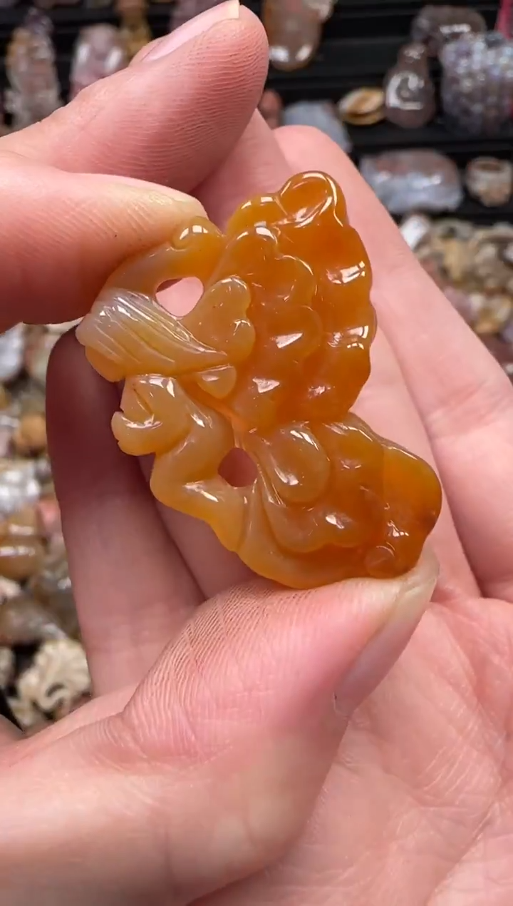 颈饰未镶嵌硅化珊瑚（珊瑚玉）141