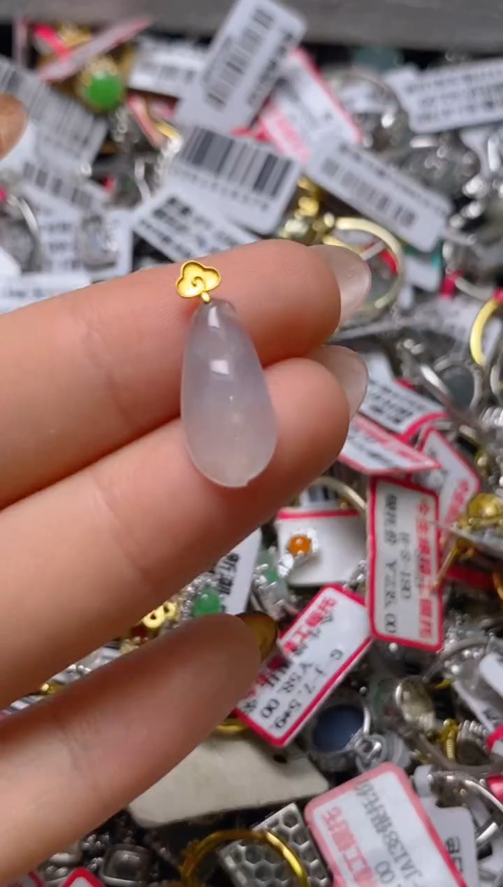 银S925镶嵌戒指翡翠百内无证书