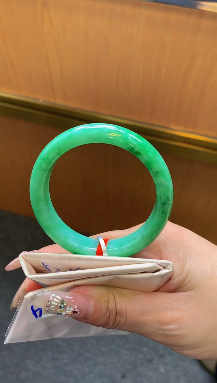 未镶嵌手镯翡翠-F69-正圈52.4