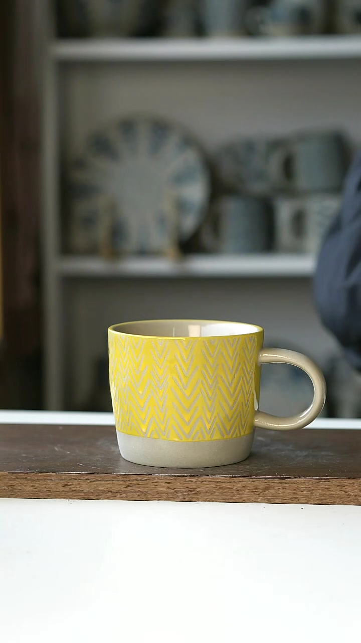 【闪购商品】陶瓷014粗陶瑕疵马克杯@4-2@