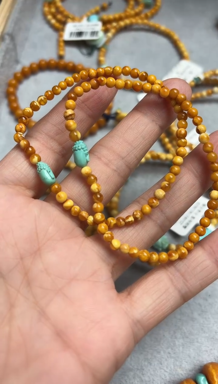 蜜蜡颈饰未镶嵌多样性发一件