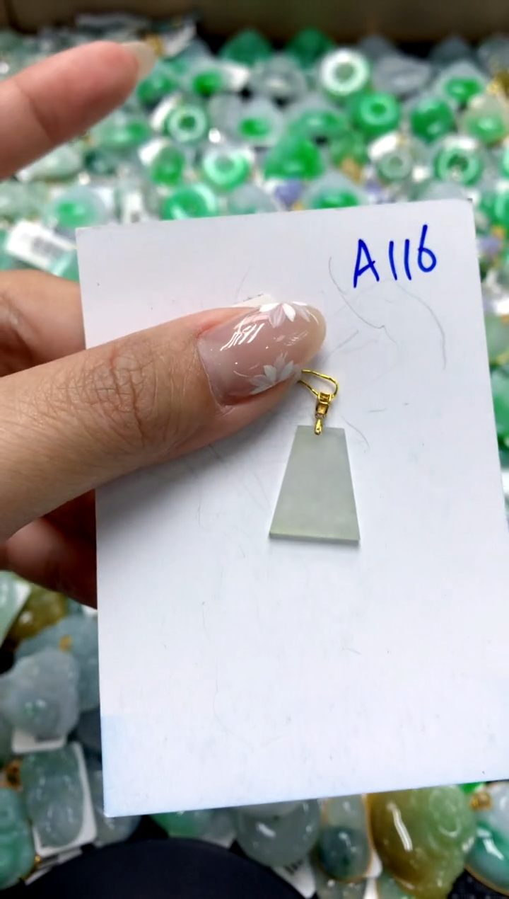 【闪购商品】翡翠颈饰18K金镶嵌111111111111111111