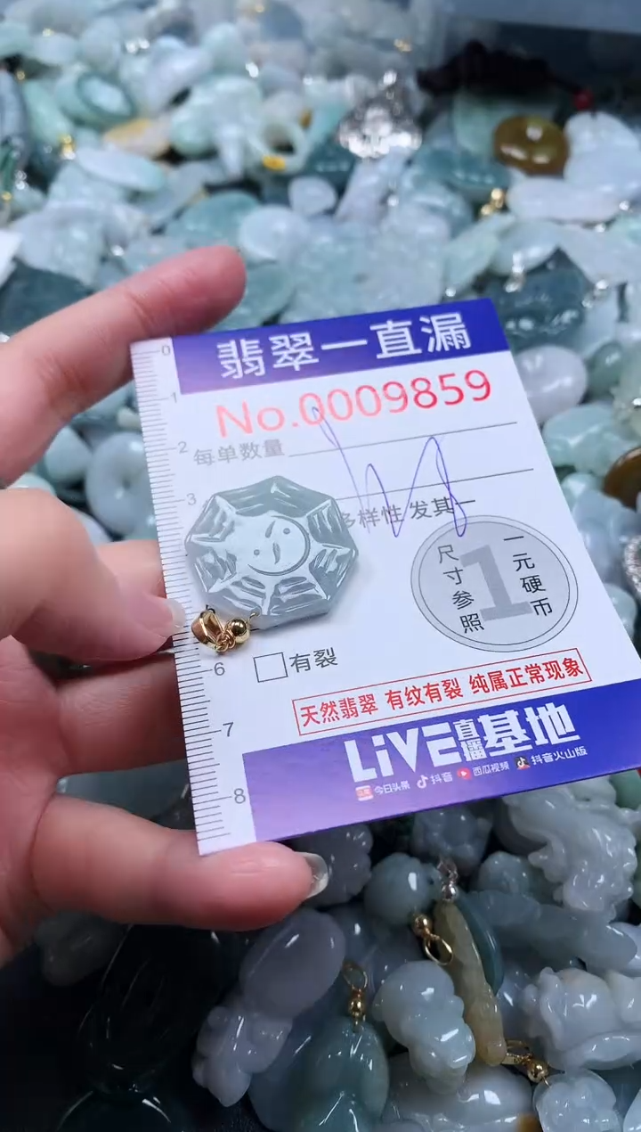 【闪购商品】翡翠吊坠(不含链)未镶嵌9859