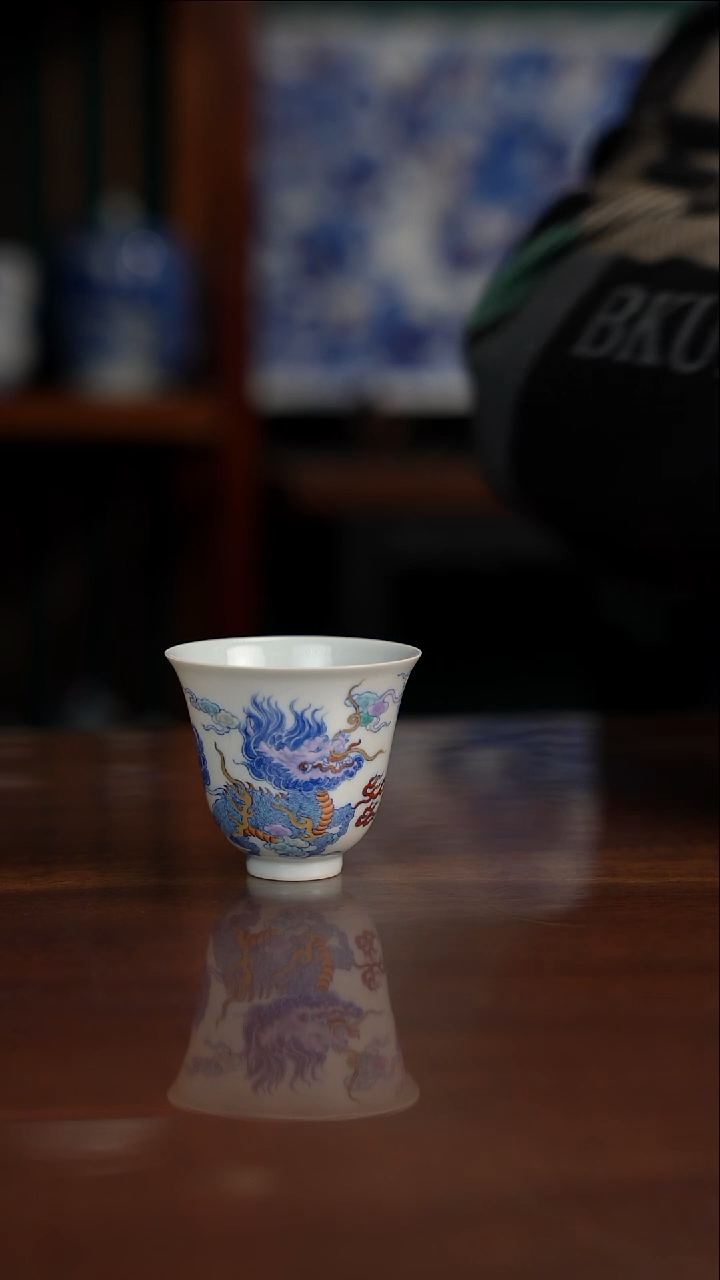 空山明月新斗彩麒麟