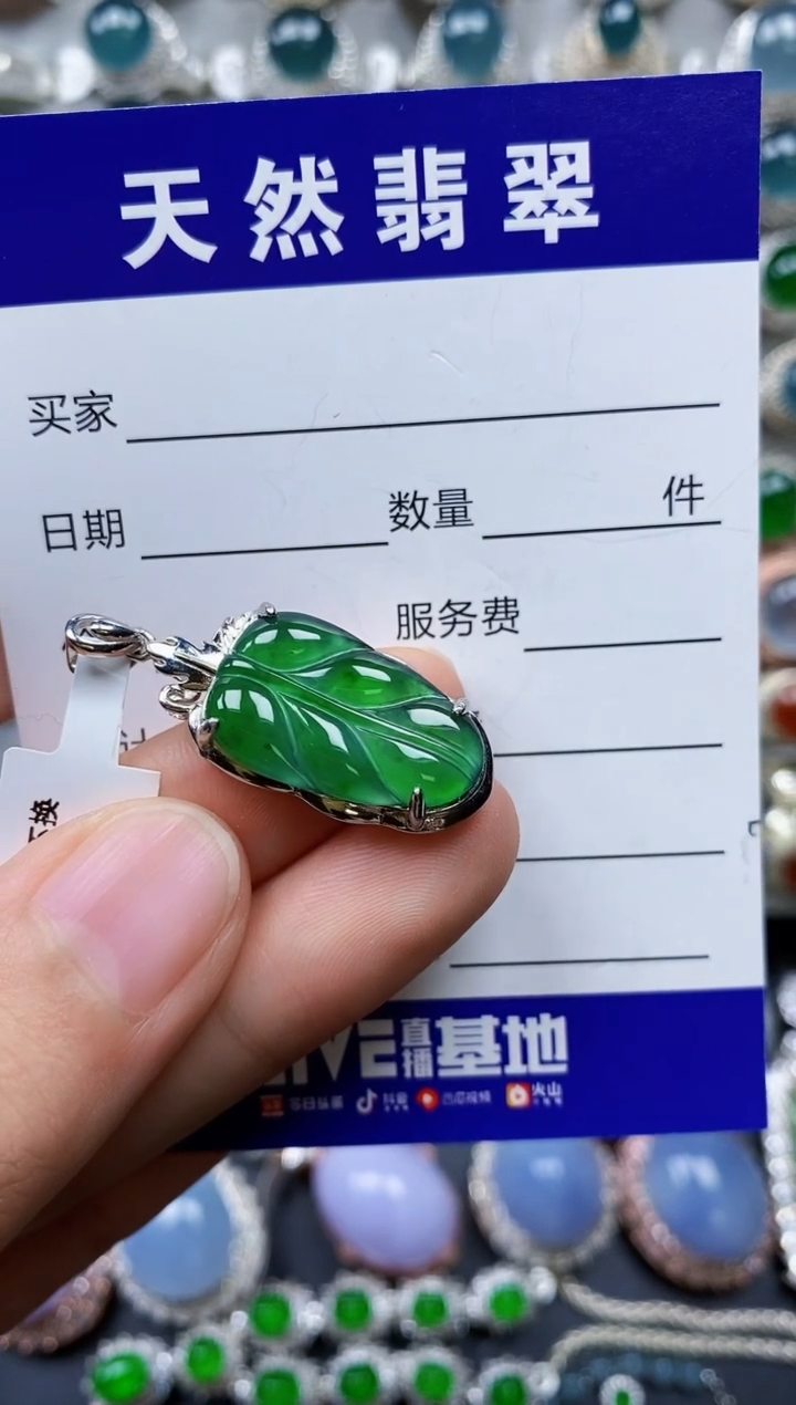 【闪购商品】翡翠颈饰银S925镶嵌0244