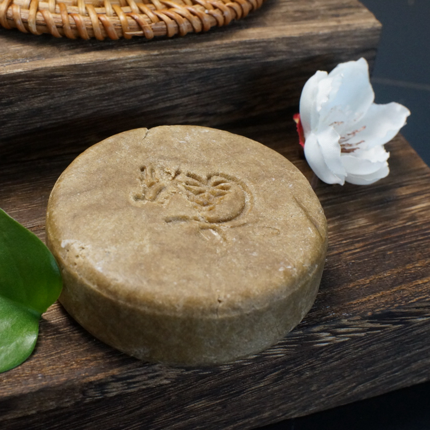 【乌斯玛草洗发饼】氨基酸草本植物洗头手工皂绿色无硅油清爽蓬松