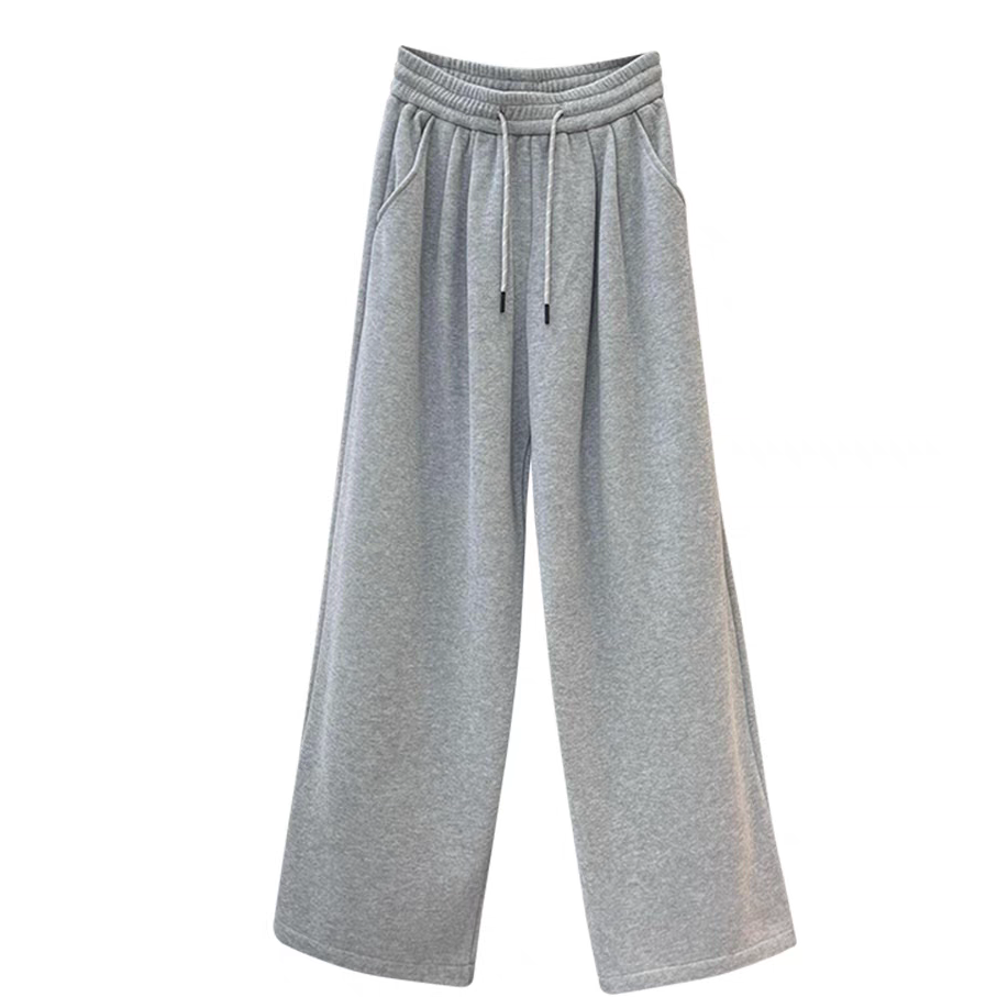 七奈推荐【理应】 松紧垂感阔腿裤QN004