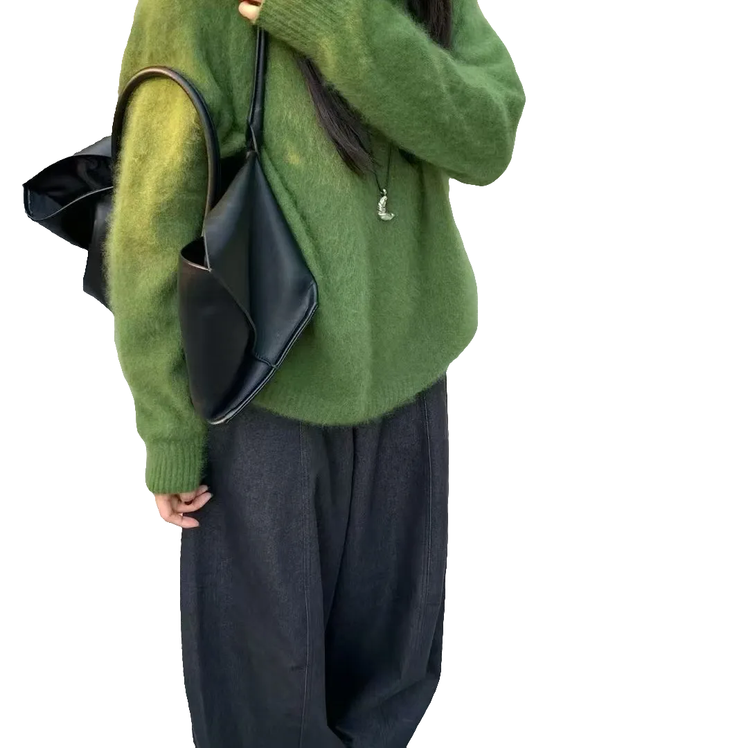 连帽网红熊日系软妹秋季针织开衫宽松毛针织衫衫