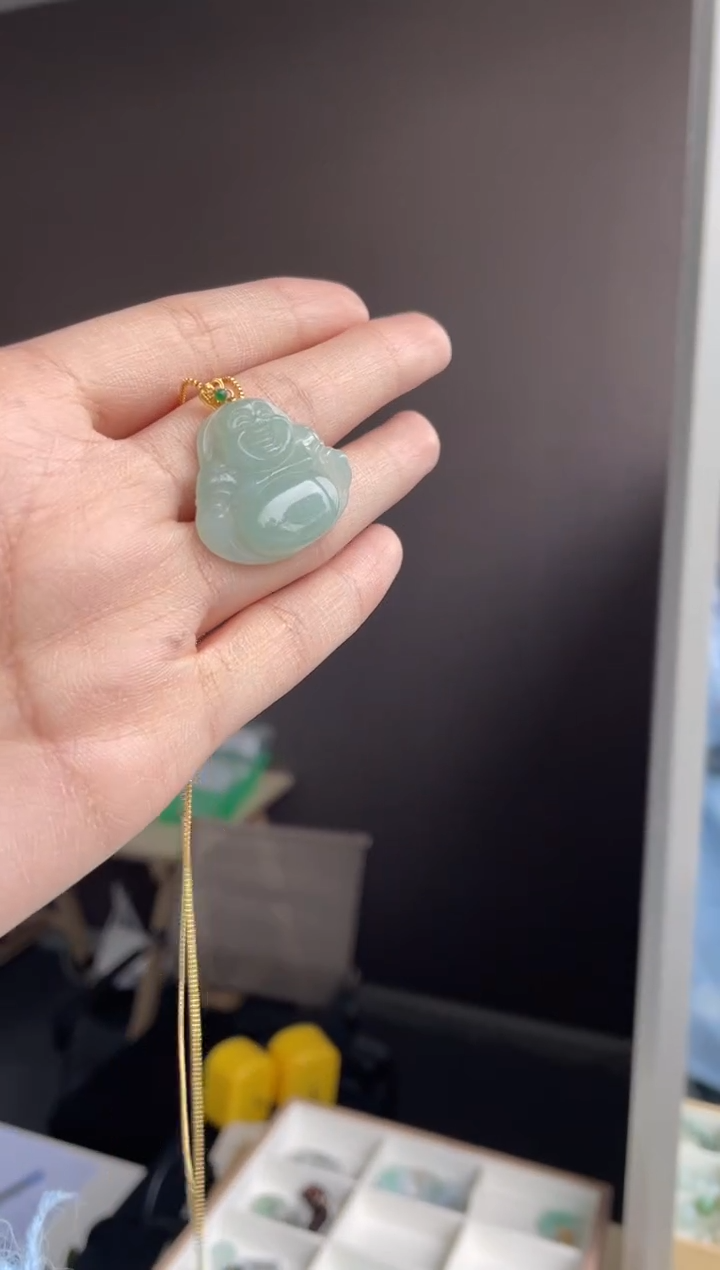 吊坠(不含链)未镶嵌翡翠天然缅甸A货翡翠