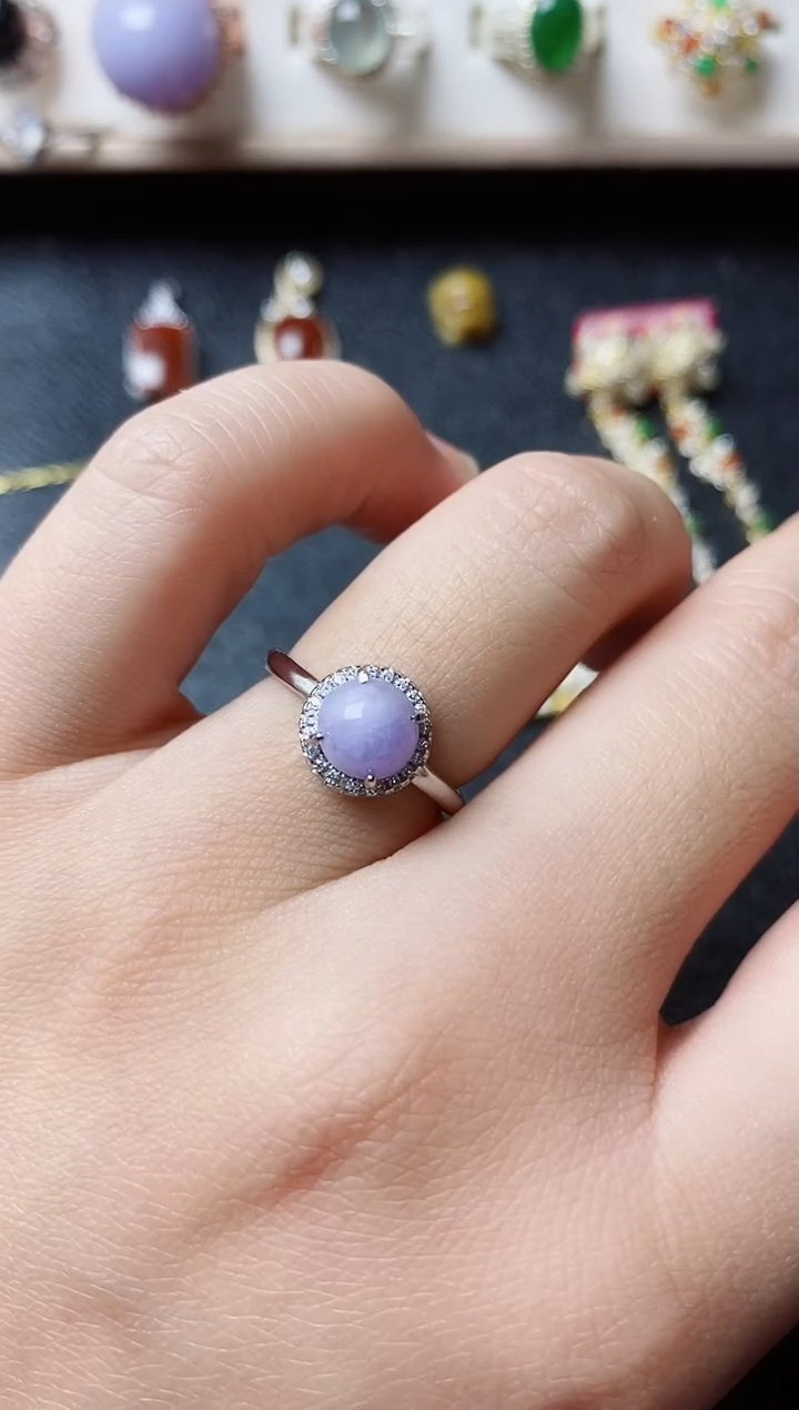 【闪购商品】翡翠戒指银S925镶嵌11111