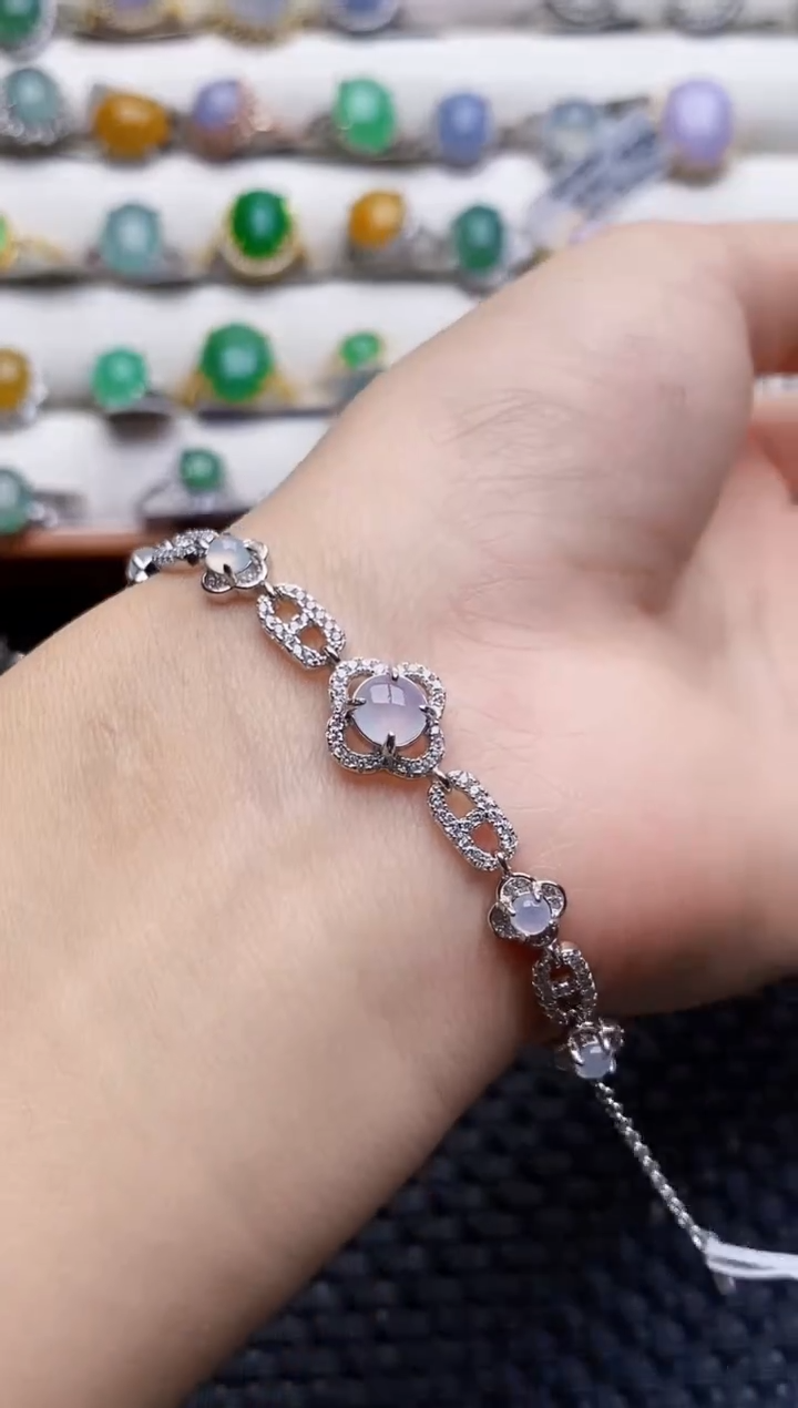 银S925镶嵌戒指翡翠2434