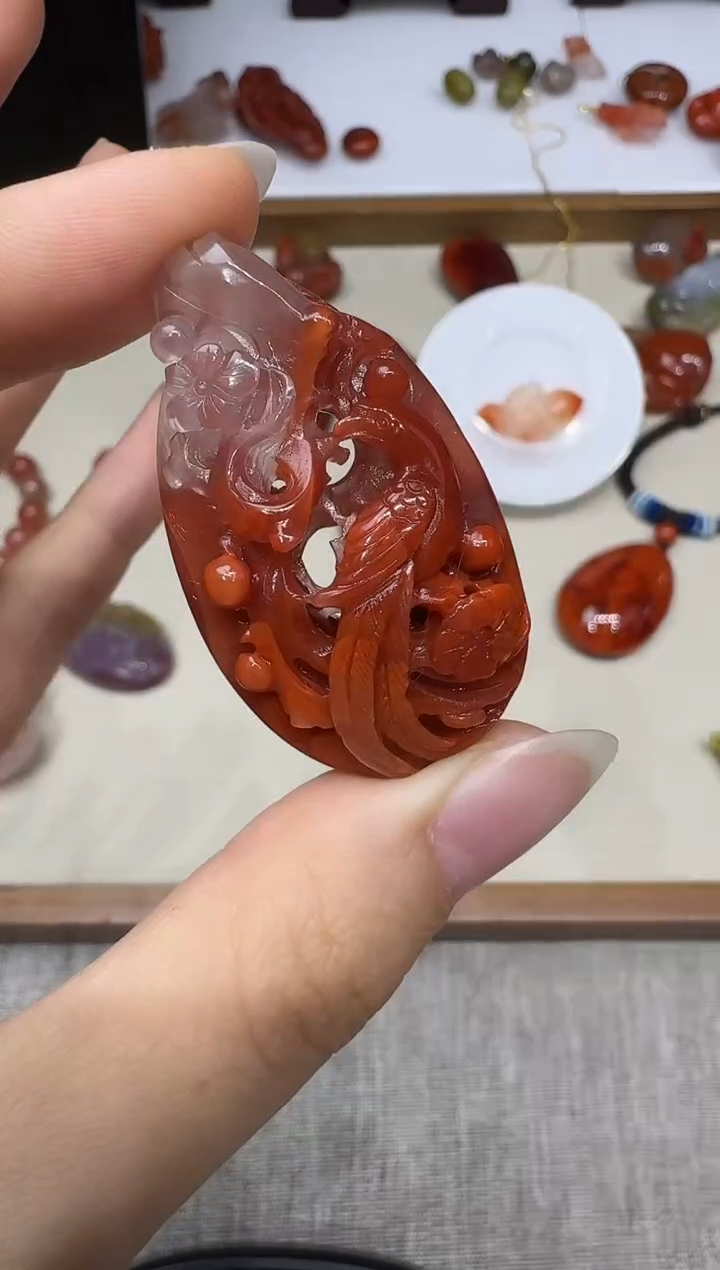 未镶嵌吊坠南红玛瑙X1121-466-484