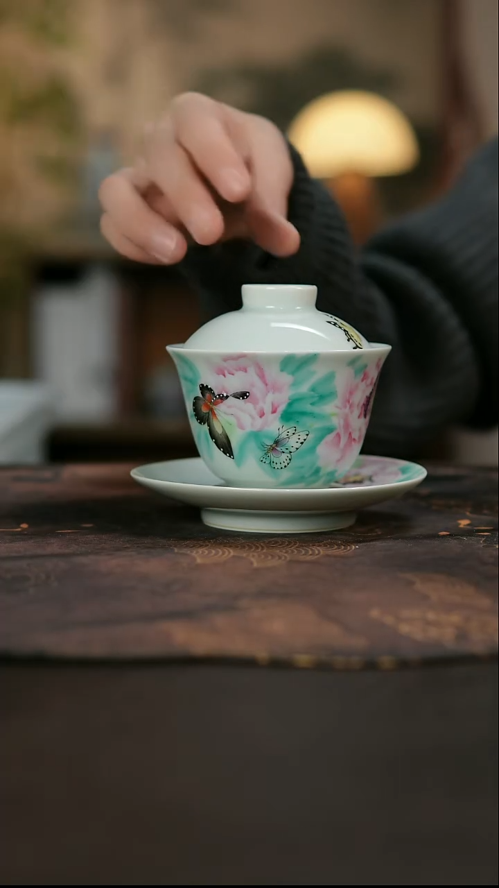 景德镇陶瓷杯碗柴烧多人