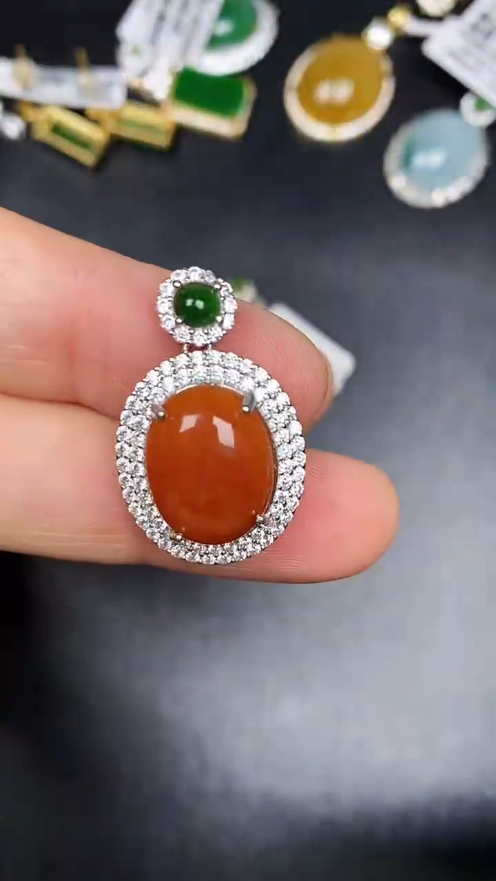 银S925镶嵌戒指翡翠3800