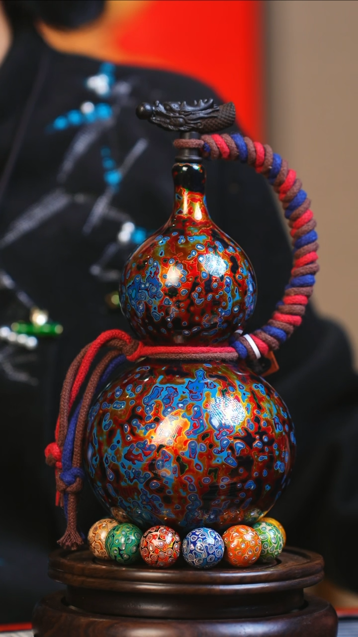 【闪购商品】JS191大师姐臻选非遗大漆酒葫芦