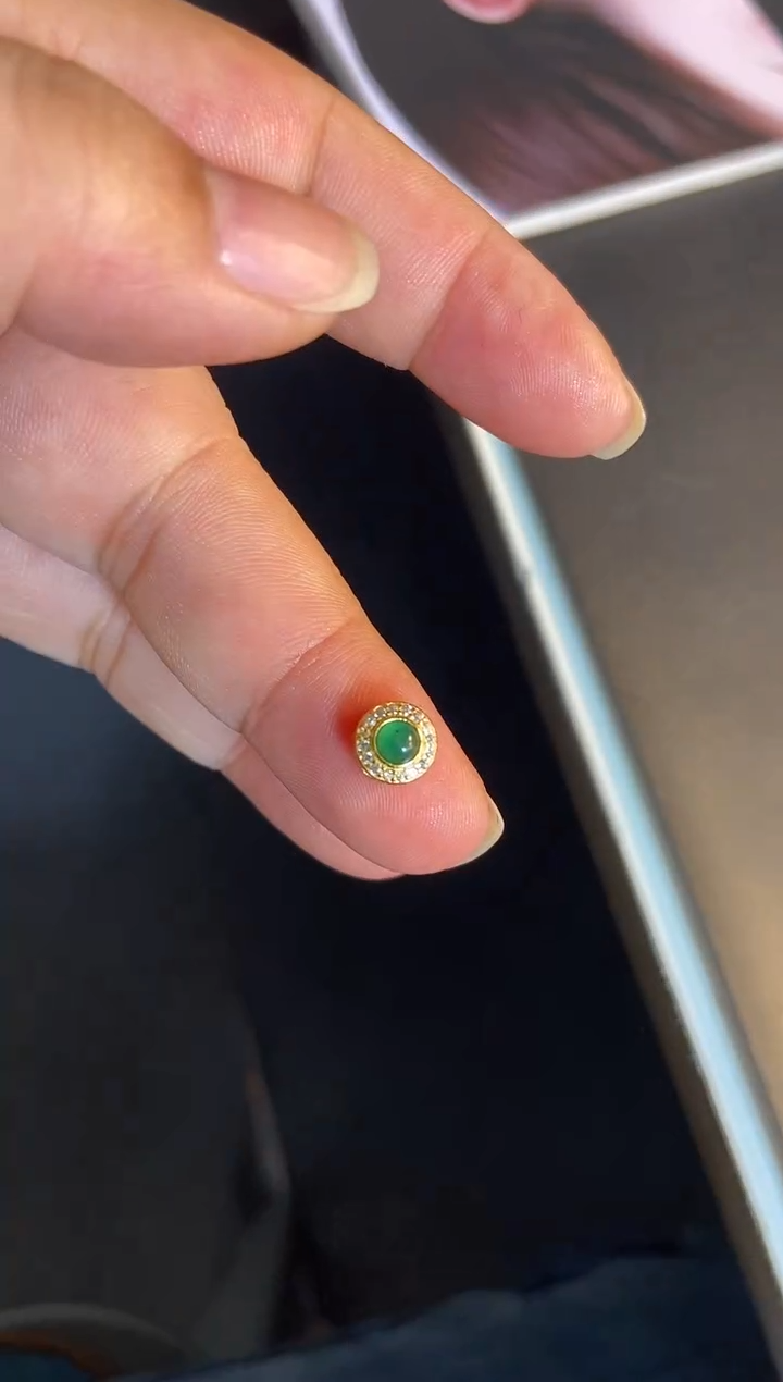 吊坠(不含链)银S925镶嵌翡翠1