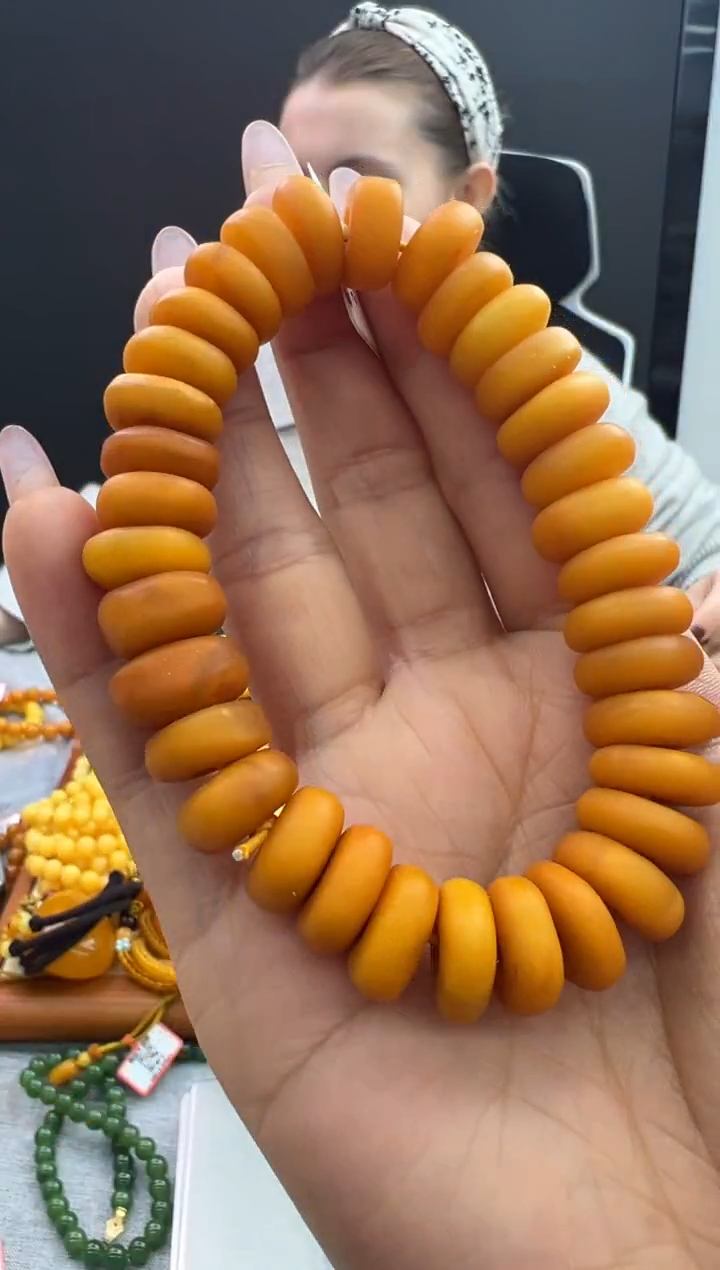 【闪购商品】琥珀手链未镶嵌26秒拍号