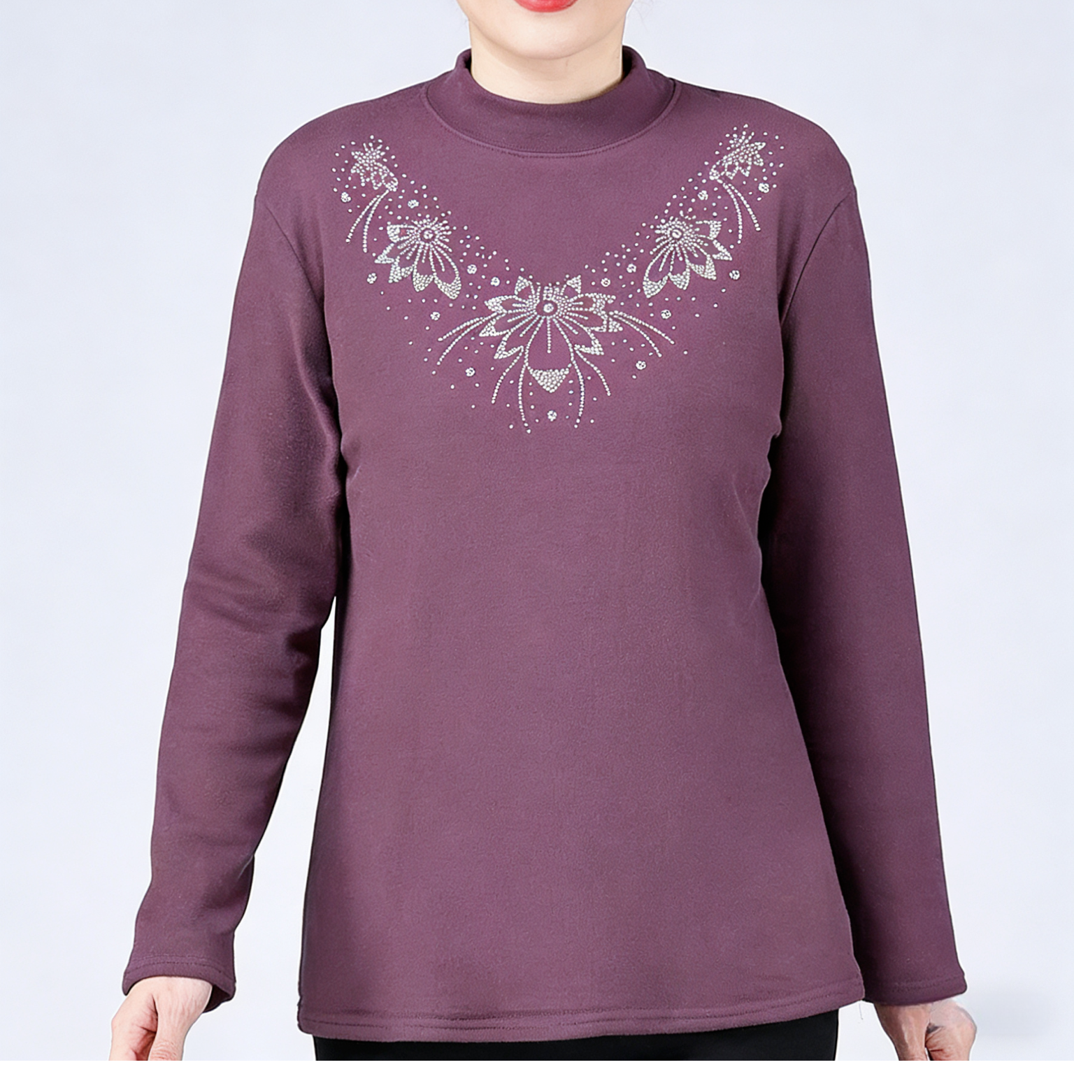 保暖中年加厚打底衫m7799