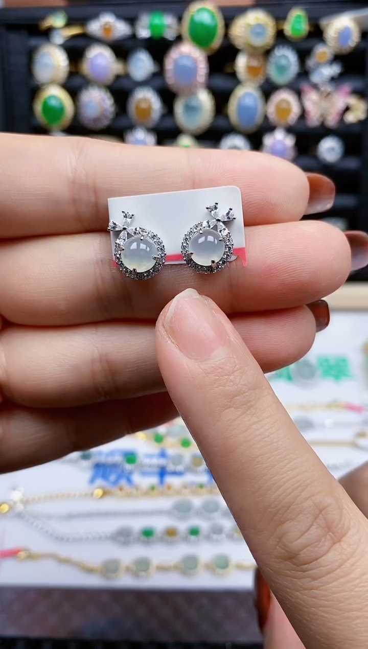 银S925镶嵌戒指翡翠137