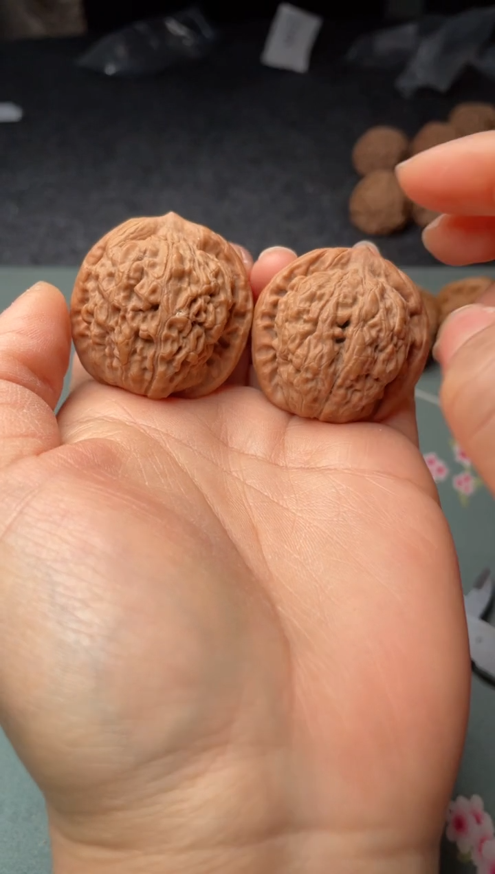 把件文玩核桃w322 莲花36尺