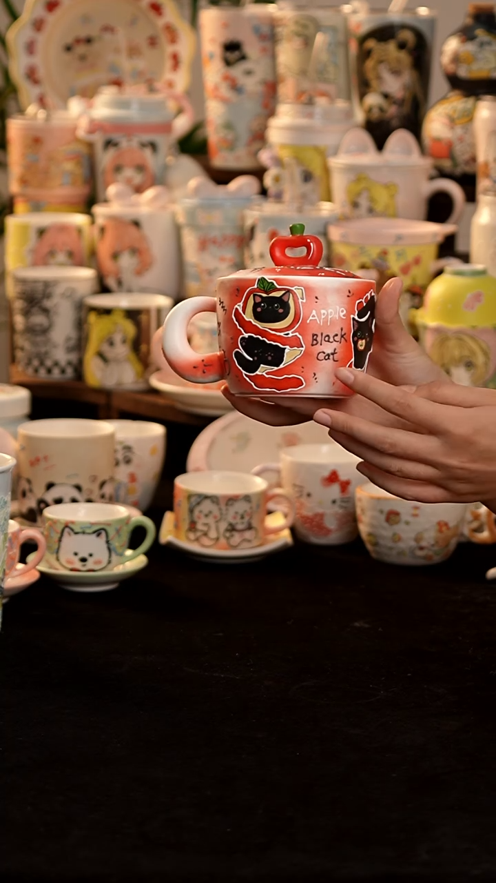 景德镇釉下彩手绘设计师款陶瓷