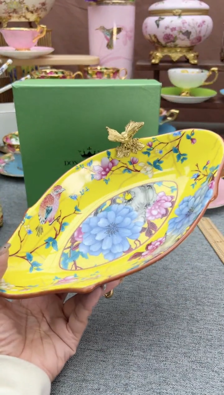 【闪购商品】东墩庄园花开富贵瓜子碟