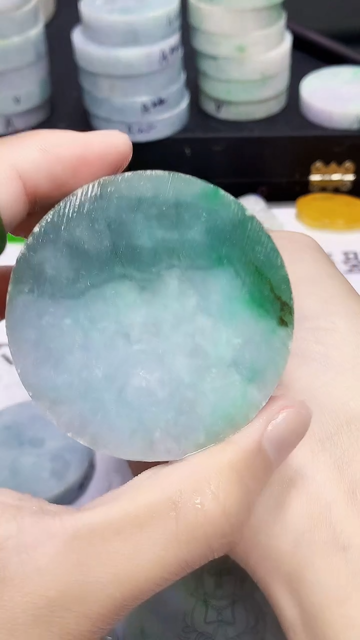 翡翠散珠缅甸天然翡翠A货737