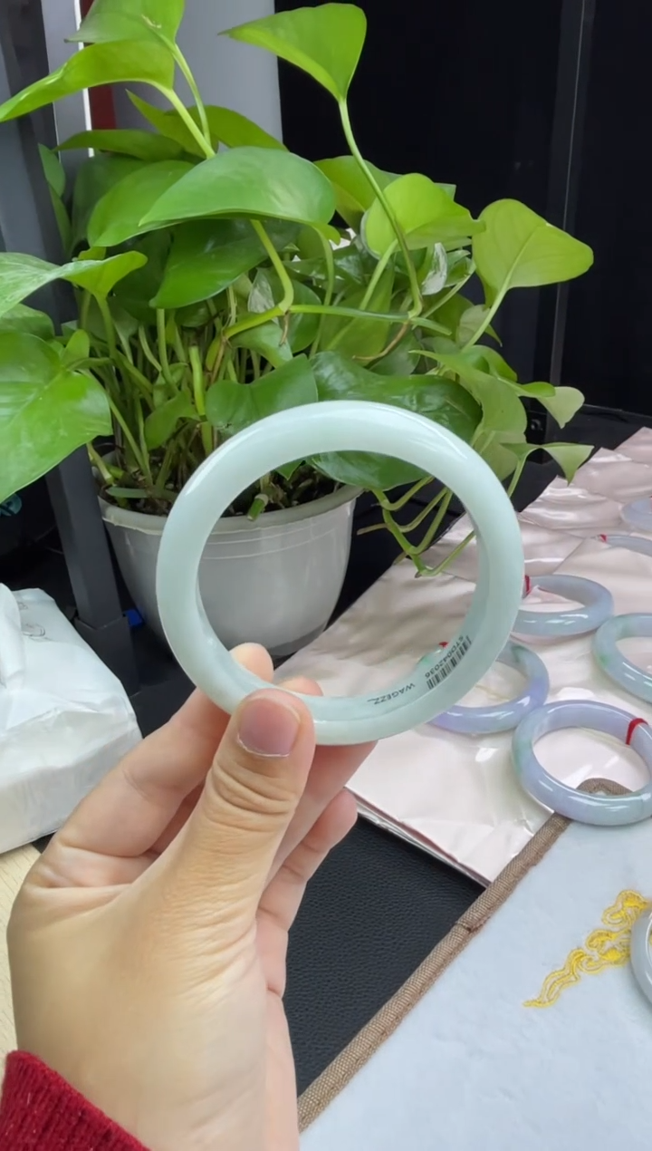 未镶嵌02#定制翡翠天然A货翡翠手镯60-61圈口