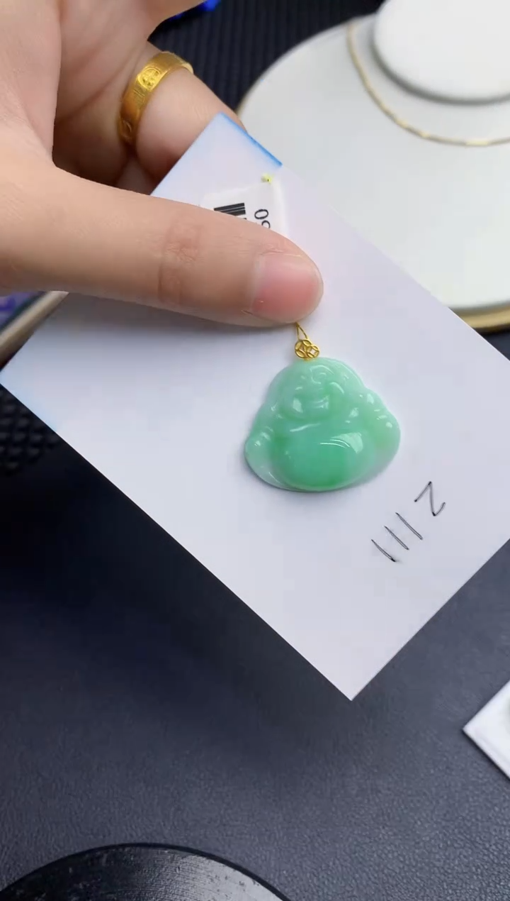 【闪购商品】翡翠颈饰18K金镶嵌000000000