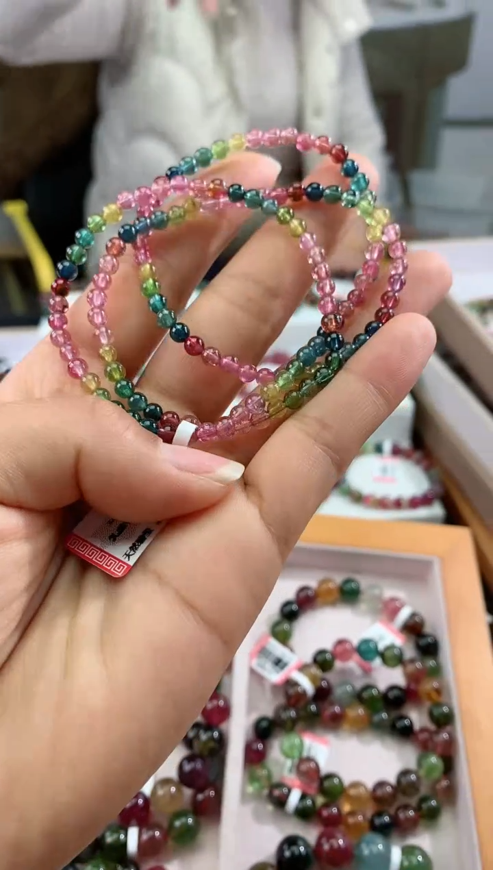 【闪购商品】碧玺手串未镶嵌多样性发一条