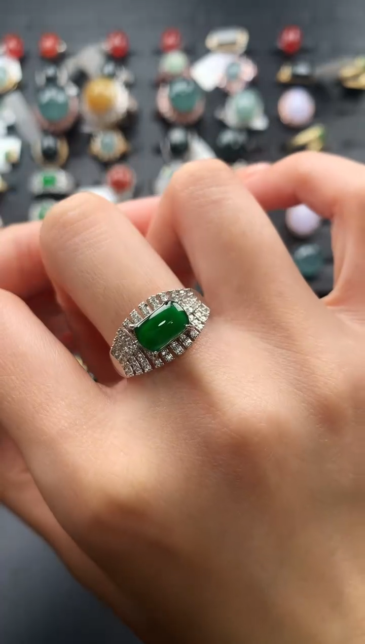 【闪购商品】翡翠戒指未镶嵌5765476547547