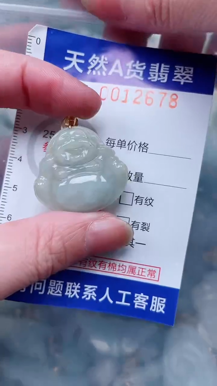 翡翠未镶嵌吊坠(不含链)1
